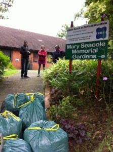 Mary Seacole Gardens after weeding